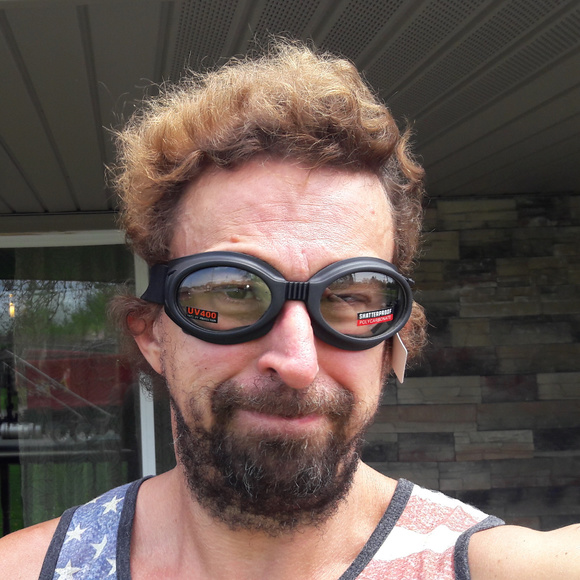 Motorcycle Goggles Rides Racing Cheap Padded Clear Tint Winter Nights Sk8ter New - Picture 2 of 4